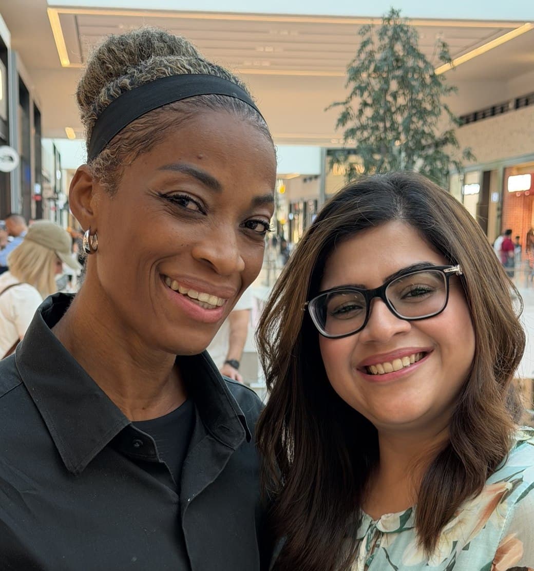 Fatima and Annmarie, co-founders of Amana Crew, together