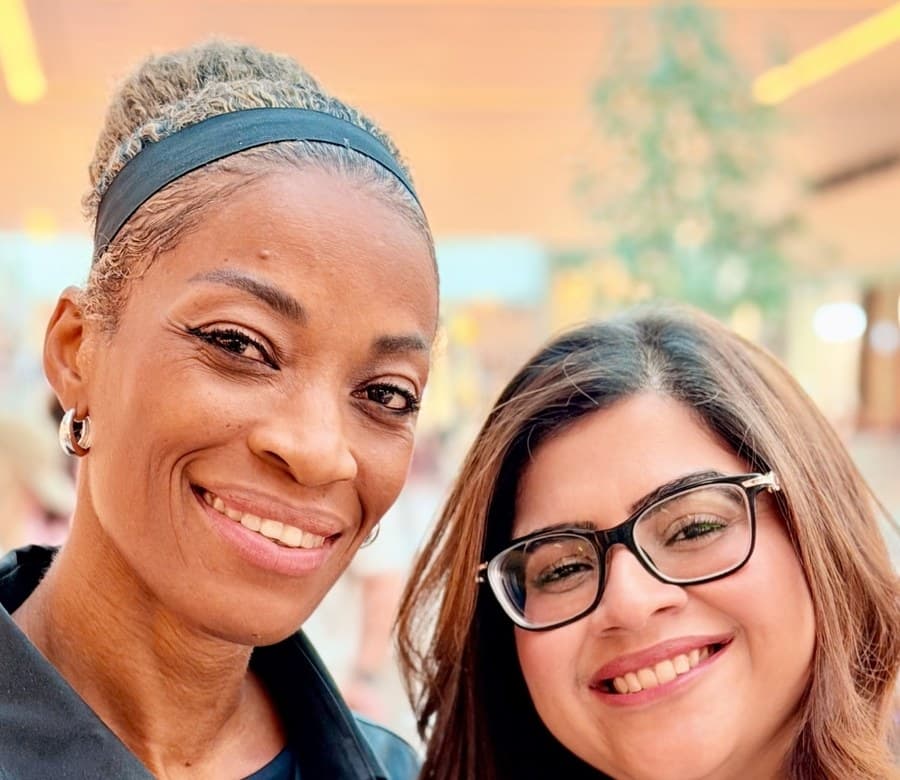 Fatima and Annmarie, co-founders of Amana Crew